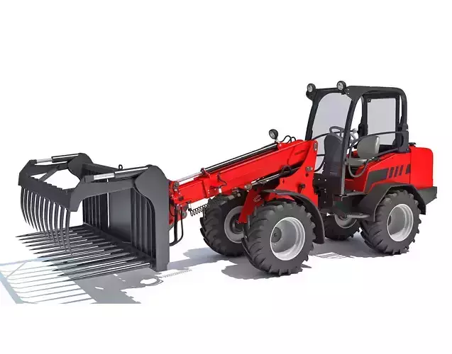Telehandler Forklift 3D model