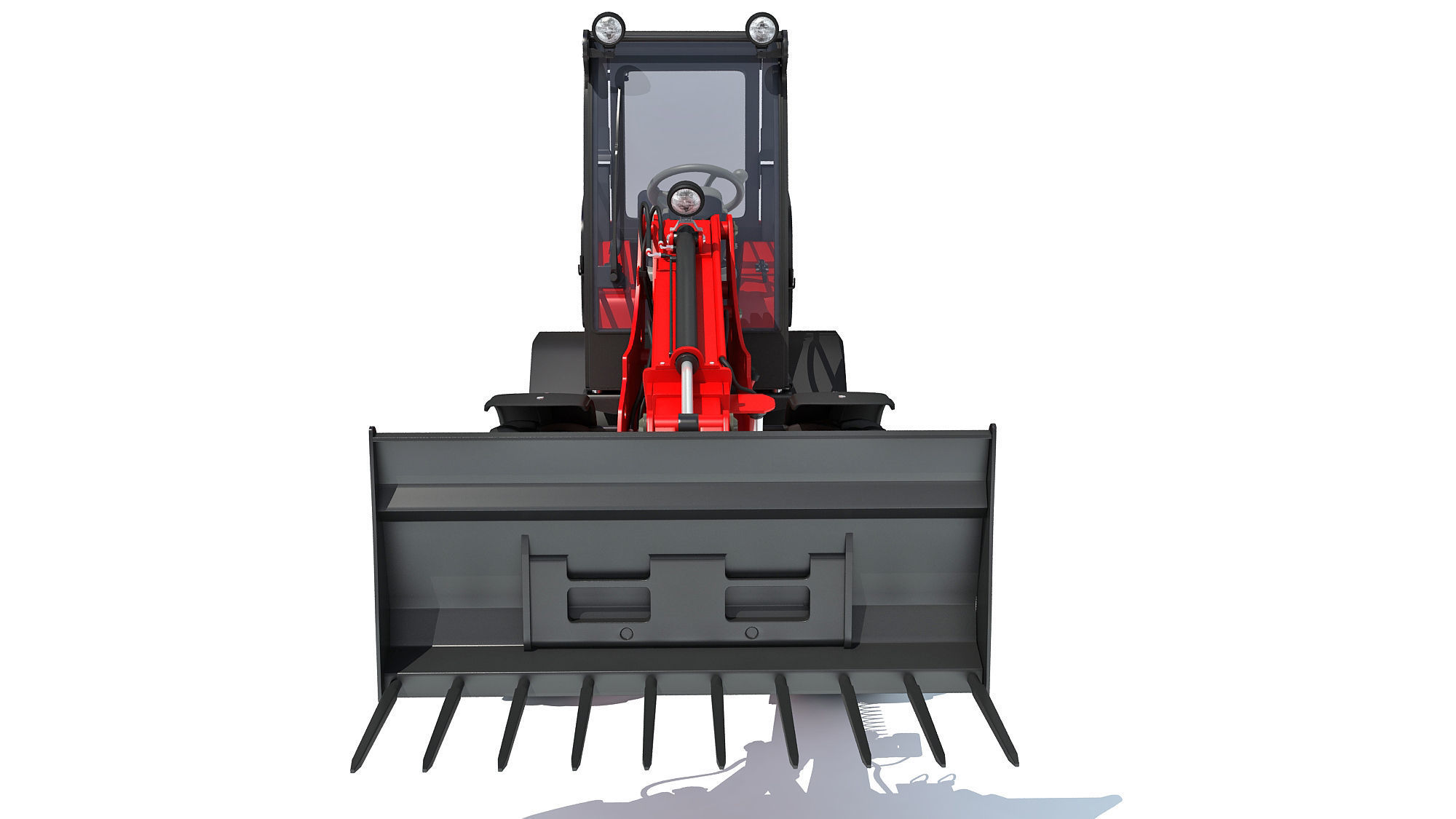 Grab Bucket Telehandler 3D model_10