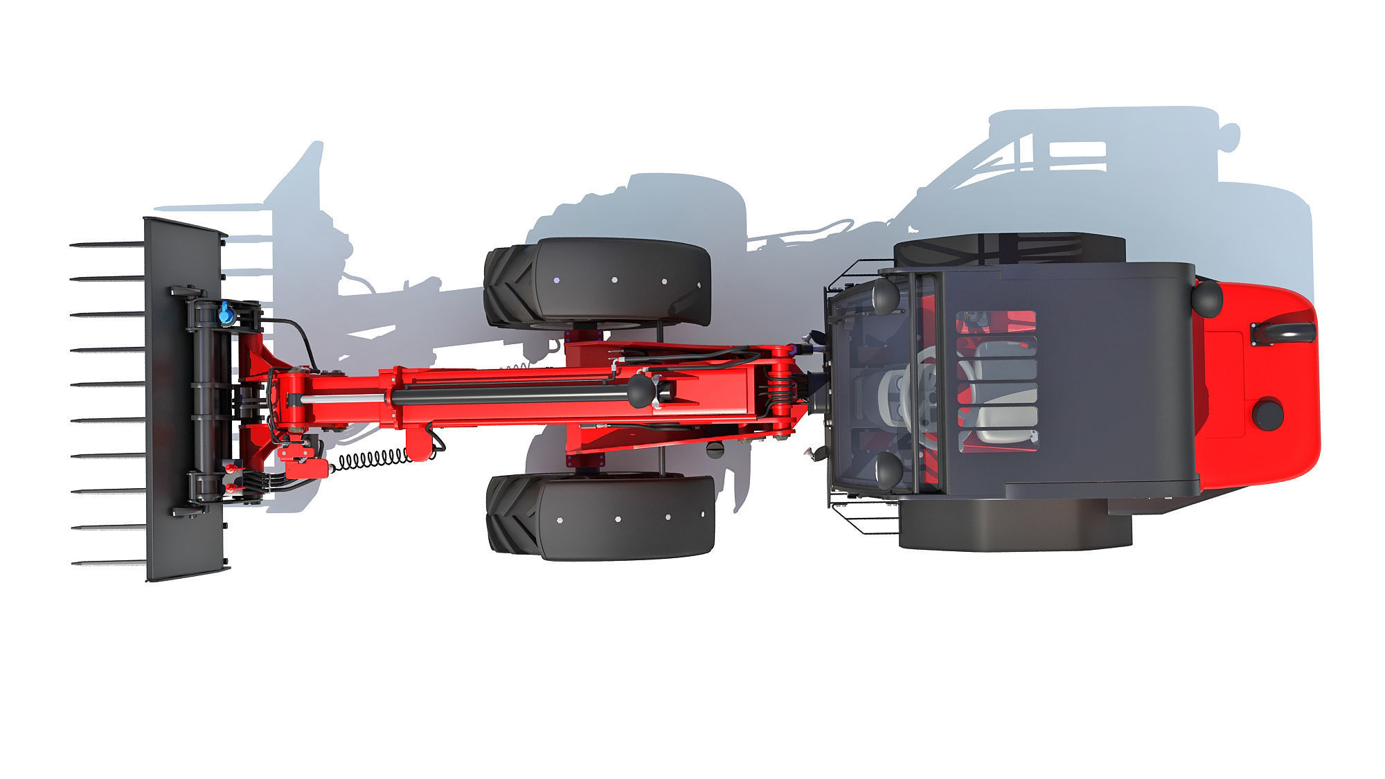 Grab Bucket Telehandler 3D model_9