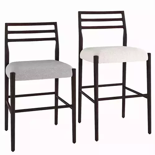 Quincy Basketweave Bar Stool