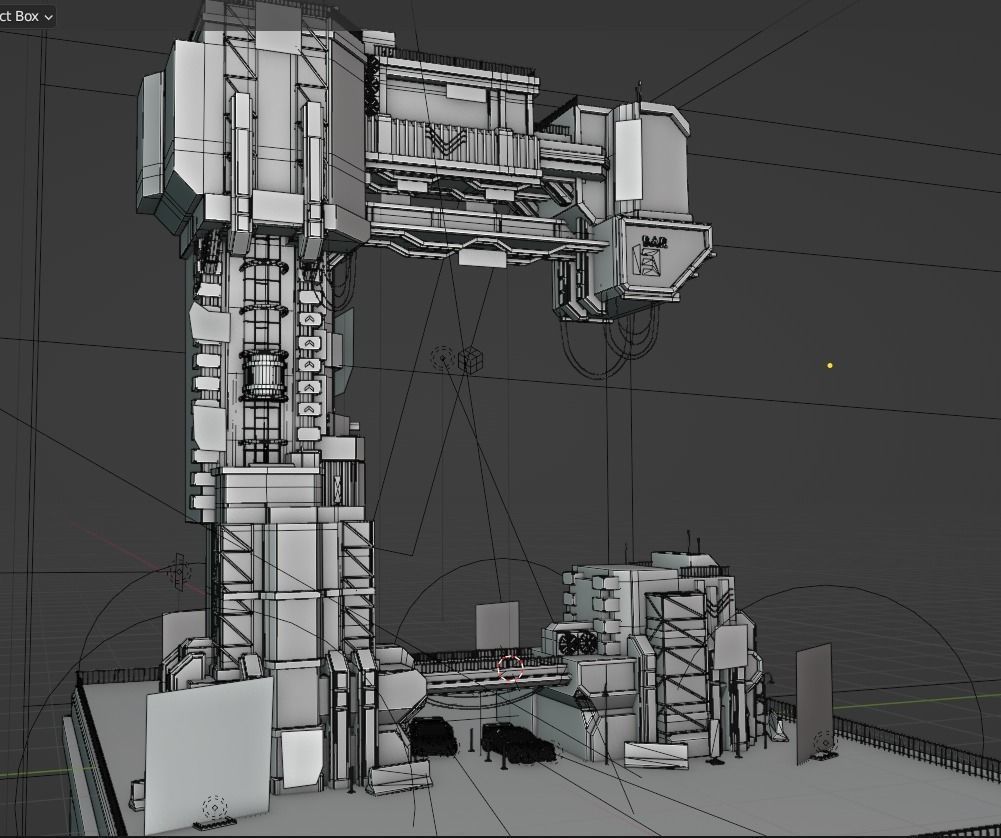 ABC Lettered Buildings - 36 Days of Type 3D model_62