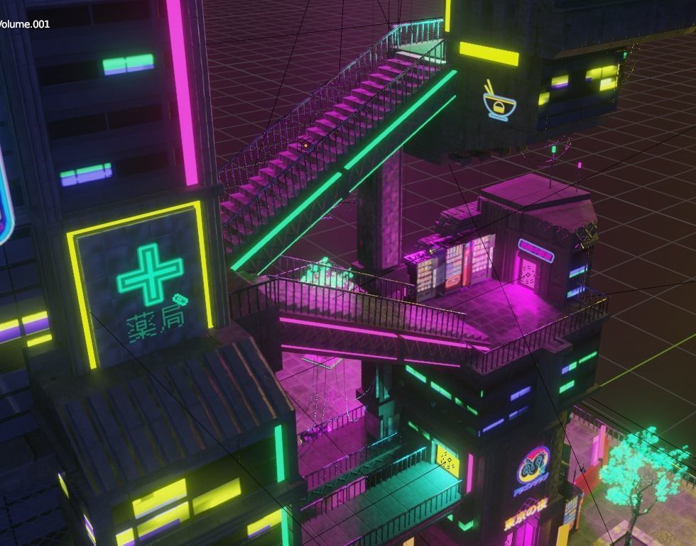 ABC Lettered Buildings - 36 Days of Type 3D model_30