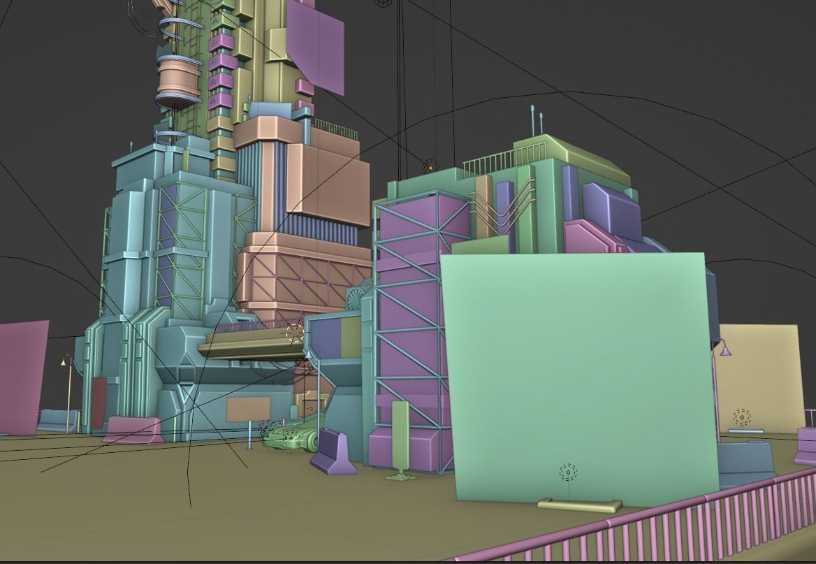 ABC Lettered Buildings - 36 Days of Type 3D model_60