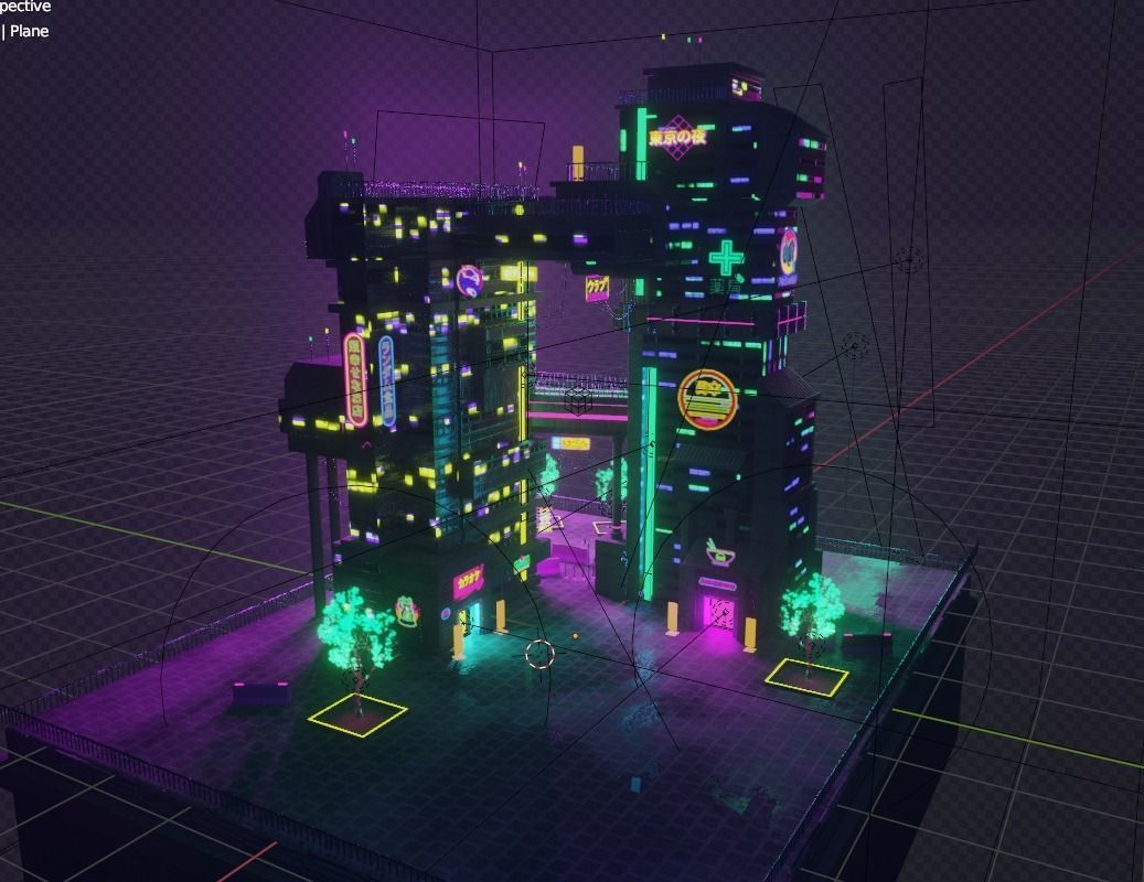 ABC Lettered Buildings - 36 Days of Type 3D model_6