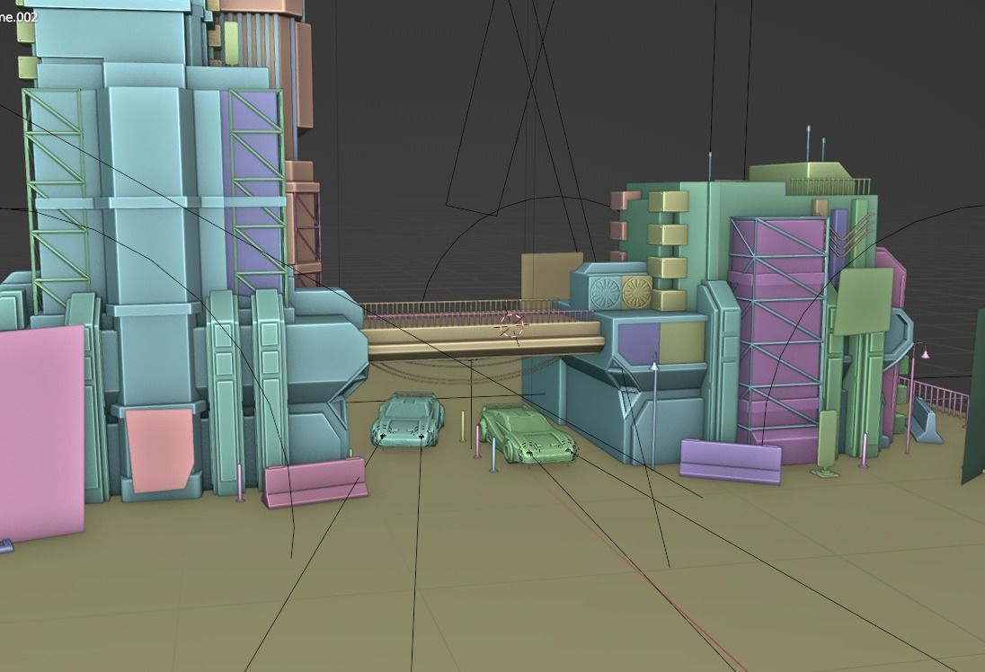 ABC Lettered Buildings - 36 Days of Type 3D model_57