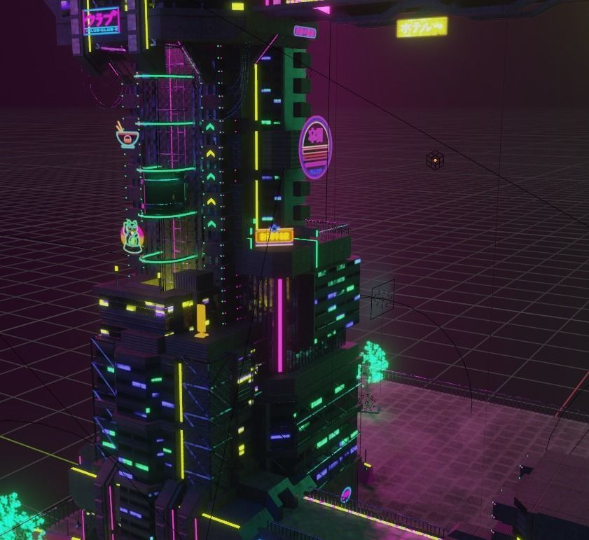 ABC Lettered Buildings - 36 Days of Type 3D model_51