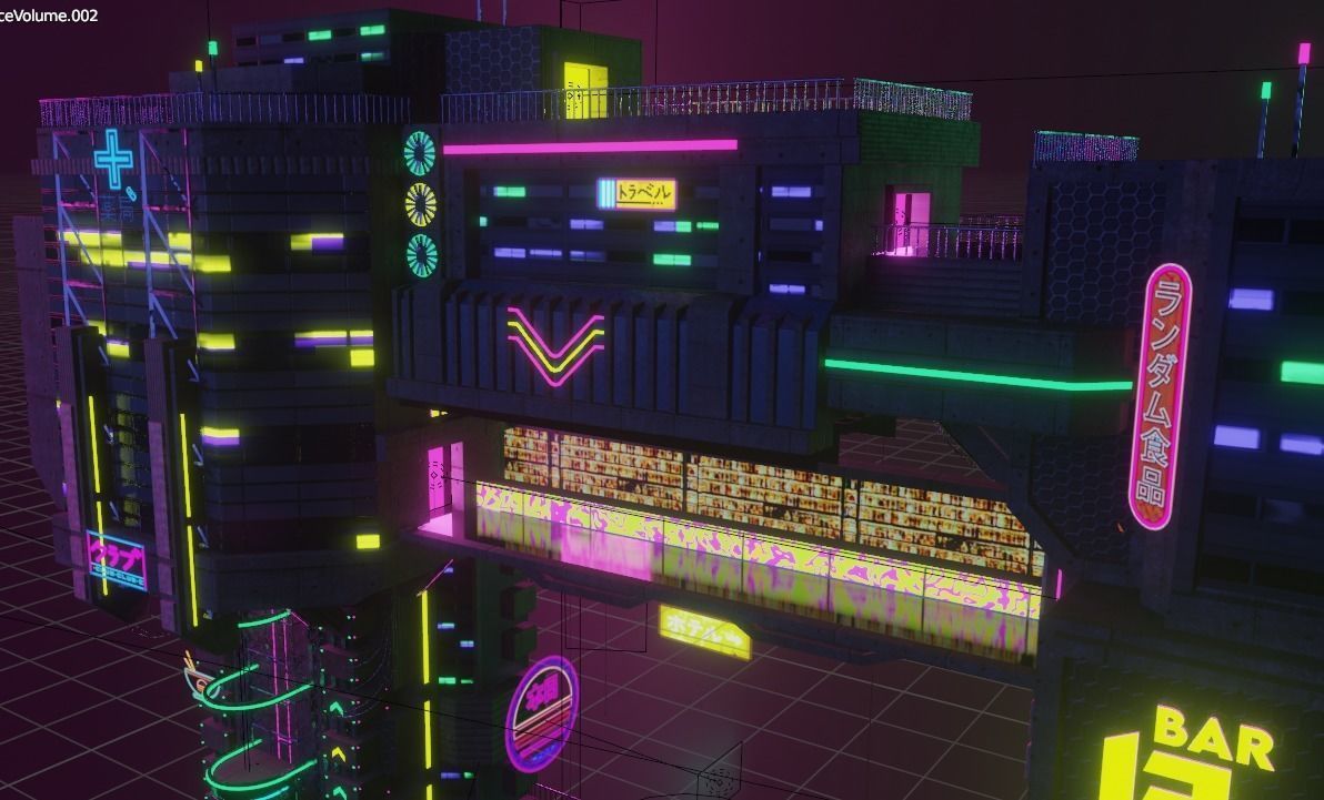 ABC Lettered Buildings - 36 Days of Type 3D model_52