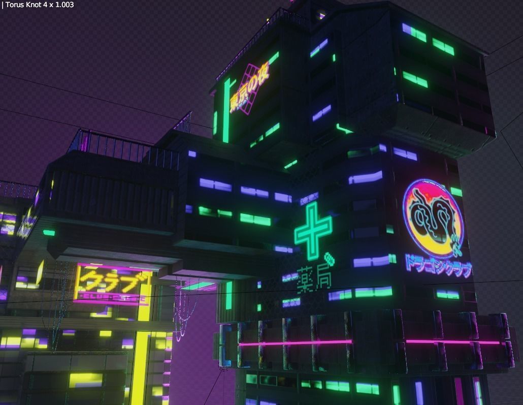 ABC Lettered Buildings - 36 Days of Type 3D model_13