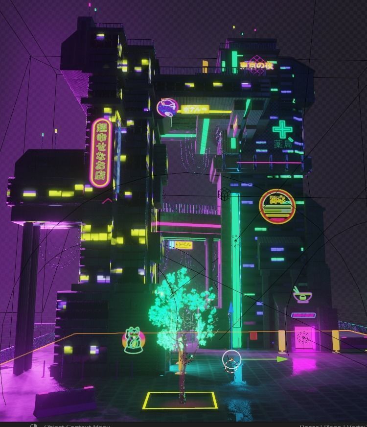 ABC Lettered Buildings - 36 Days of Type 3D model_10