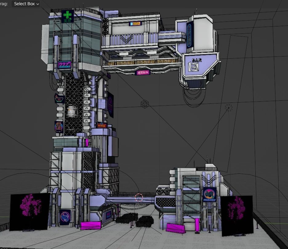 ABC Lettered Buildings - 36 Days of Type 3D model_61