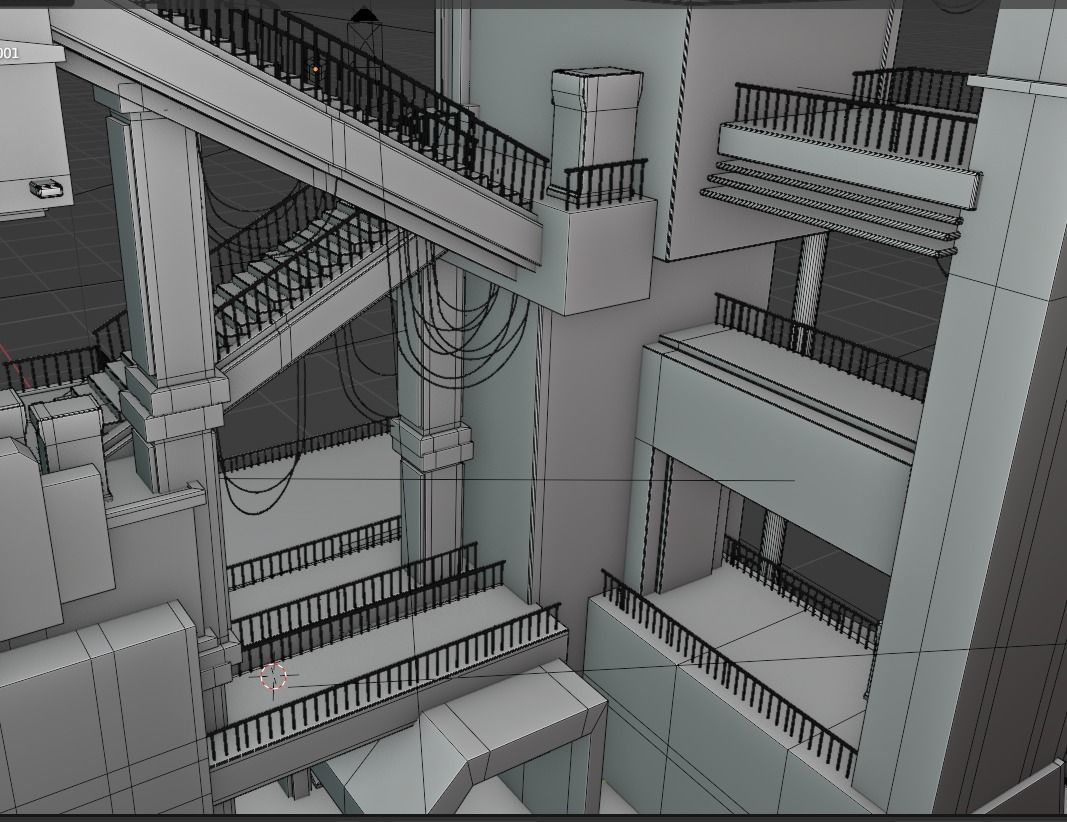 ABC Lettered Buildings - 36 Days of Type 3D model_44