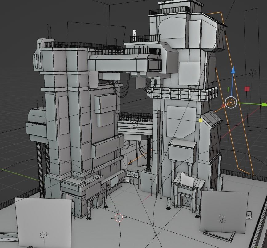 ABC Lettered Buildings - 36 Days of Type 3D model_21