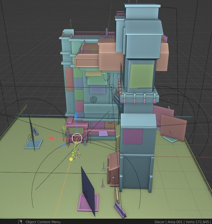 ABC Lettered Buildings - 36 Days of Type 3D model_16