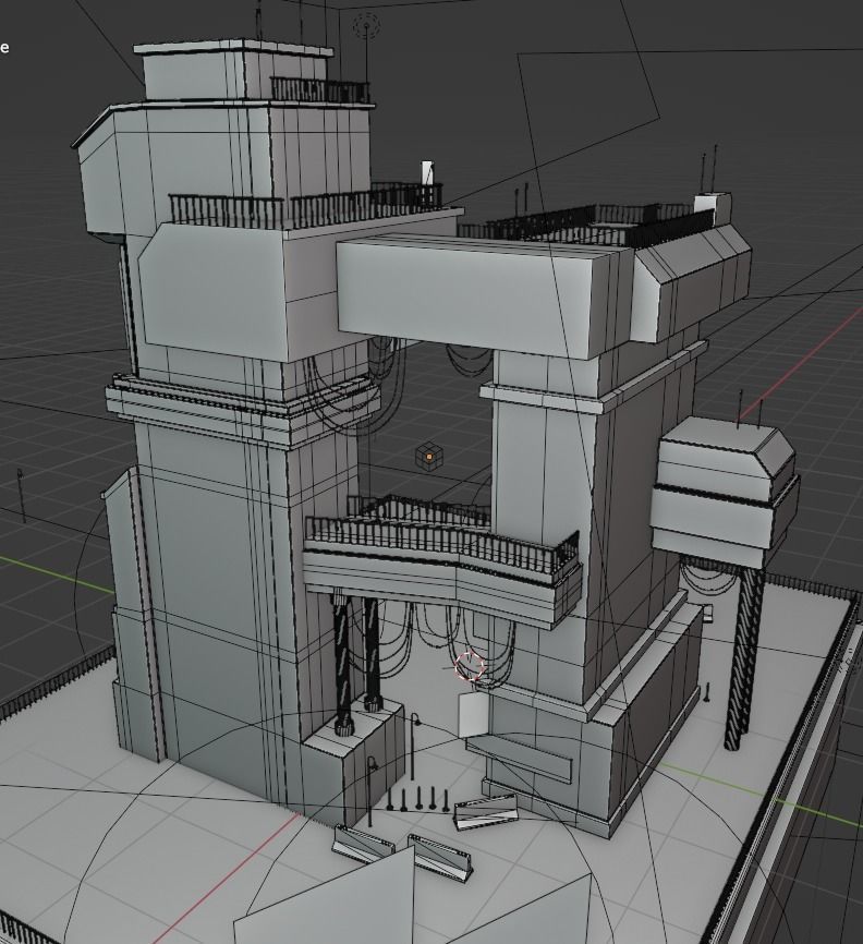 ABC Lettered Buildings - 36 Days of Type 3D model_22