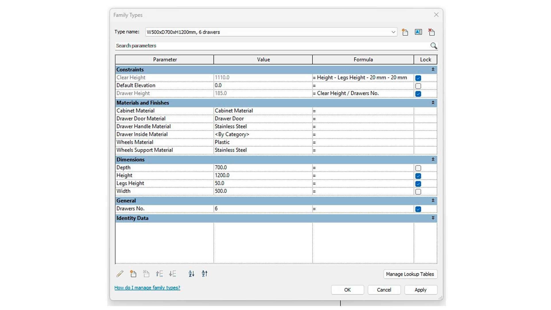 Office Desk Drawer Organizer Cabinet 3D model_4