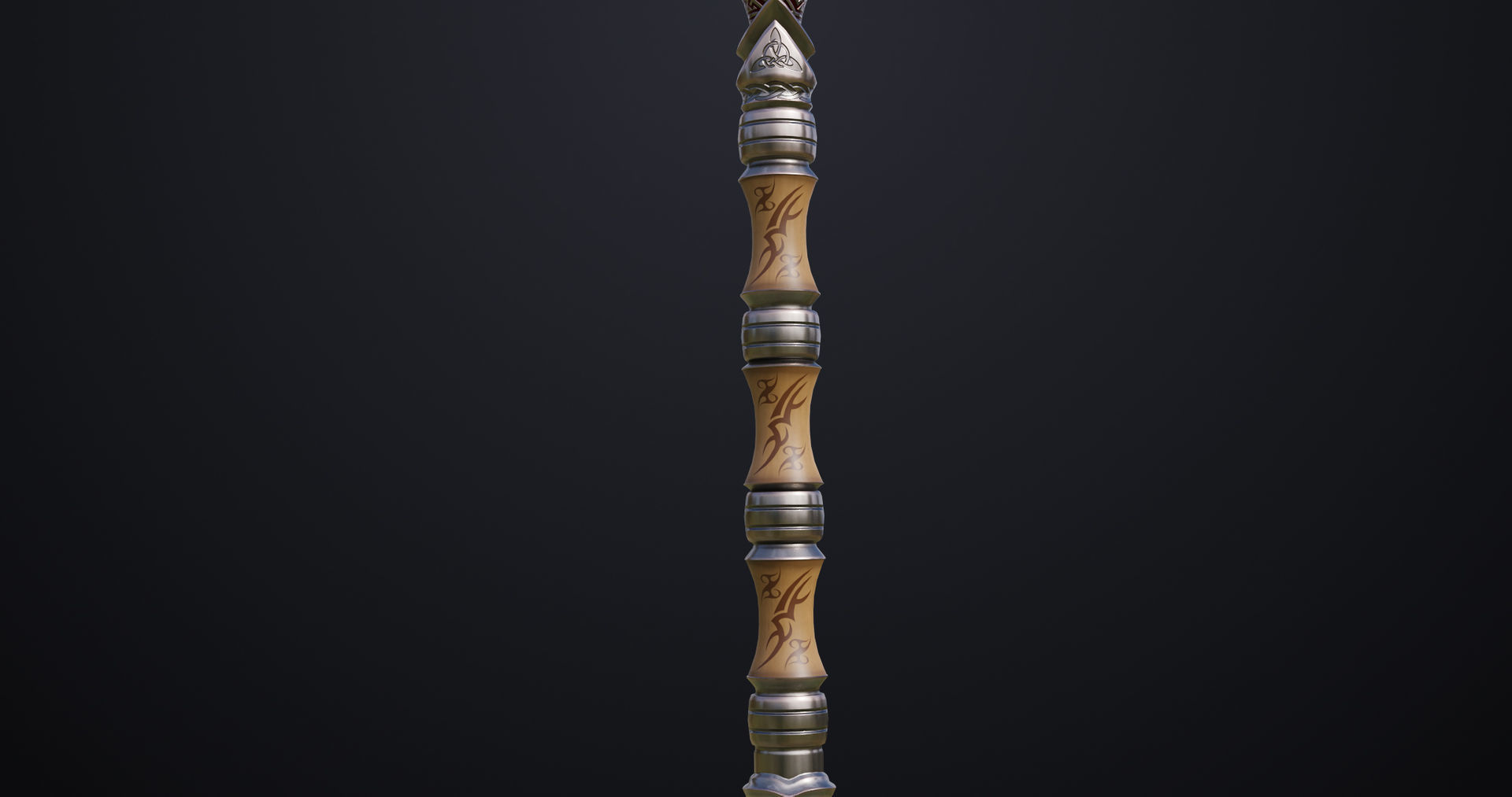 Battle Axe 05 All PBR Unity UE Textures Included Low-poly 3D model_10
