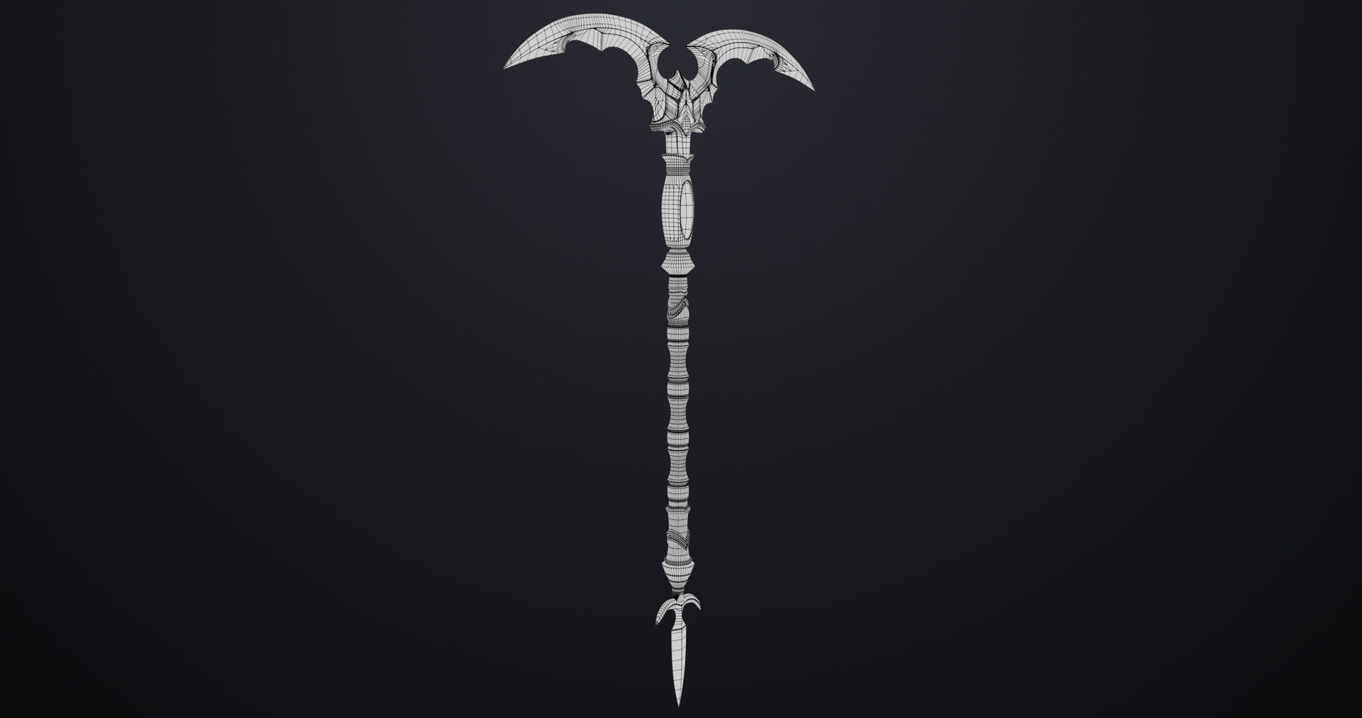 Battle Axe 05 All PBR Unity UE Textures Included Low-poly 3D model_22