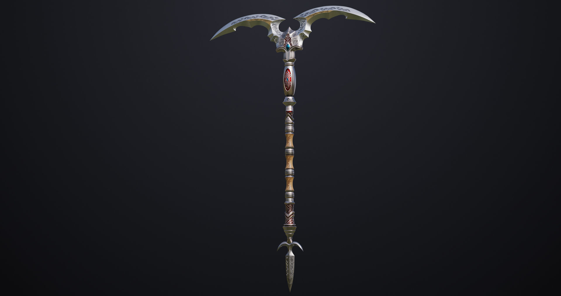 Battle Axe 05 All PBR Unity UE Textures Included Low-poly 3D model_2