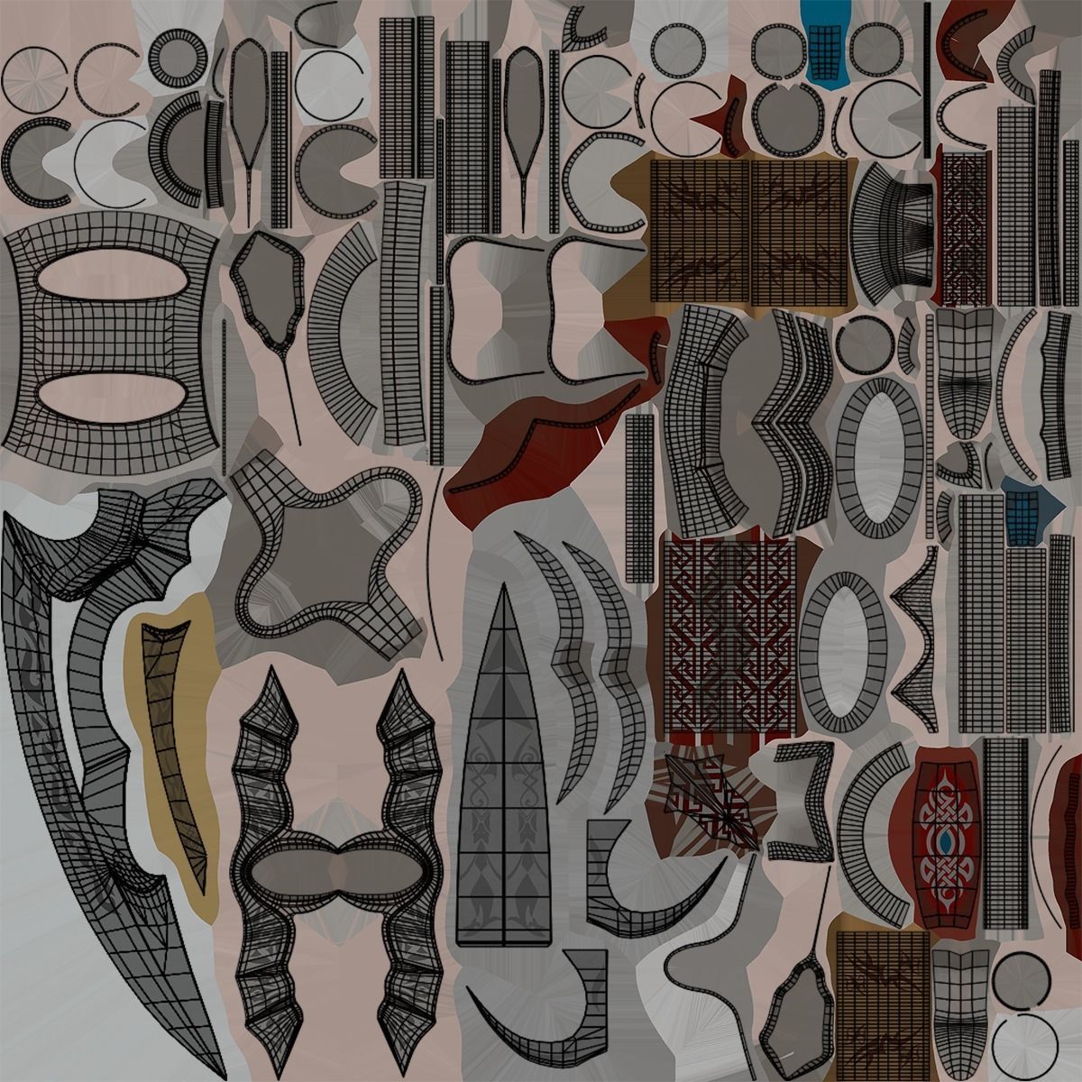 Battle Axe 05 All PBR Unity UE Textures Included Low-poly 3D model_31