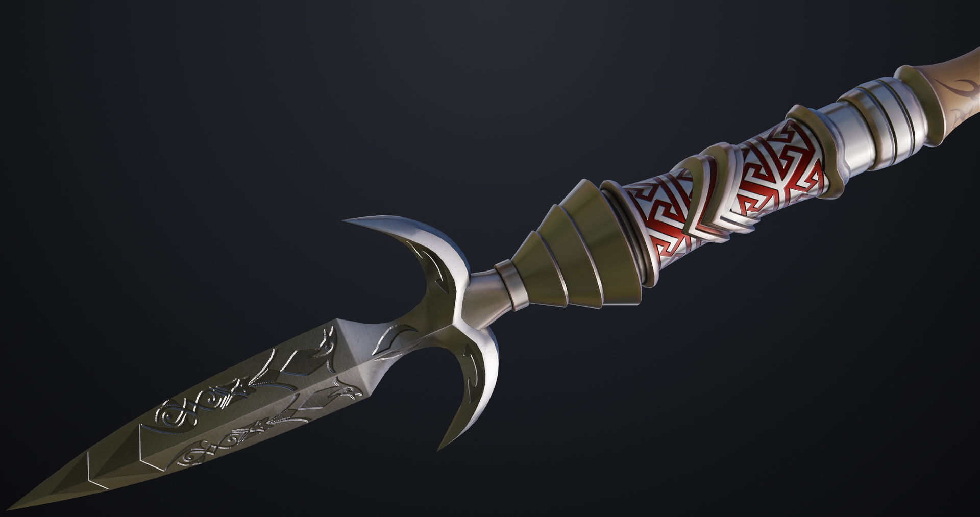 Battle Axe 05 All PBR Unity UE Textures Included Low-poly 3D model_19