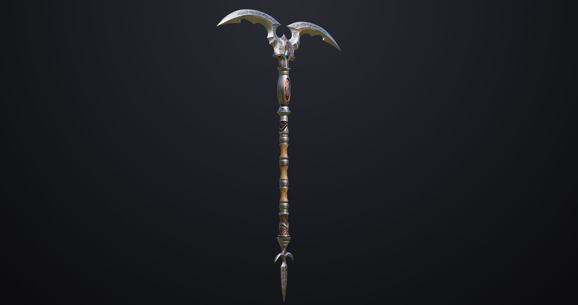 Battle Axe 05 All PBR Unity UE Textures Included Low-poly 3D model_3