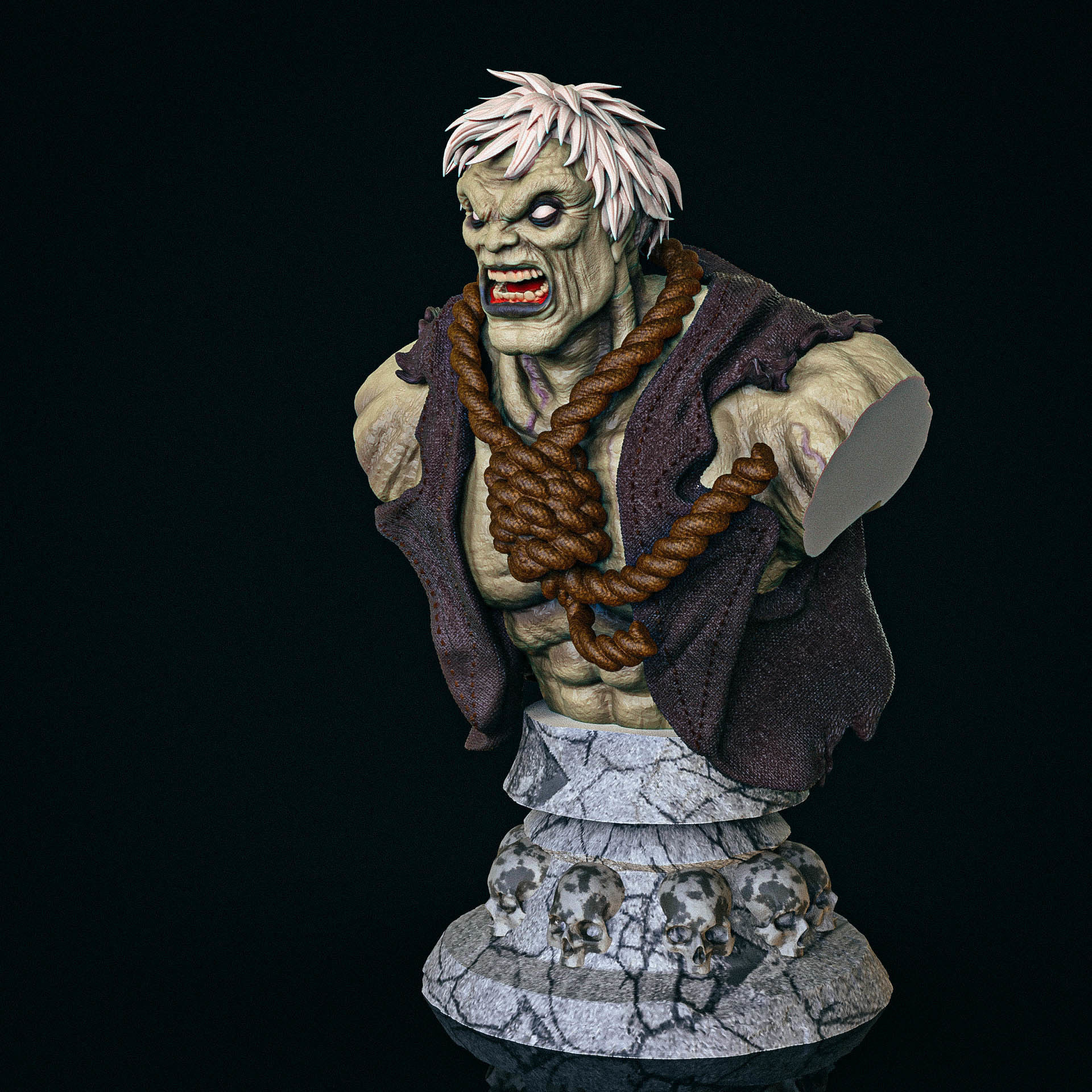 Solomon Grundy Bust 3D print model_2
