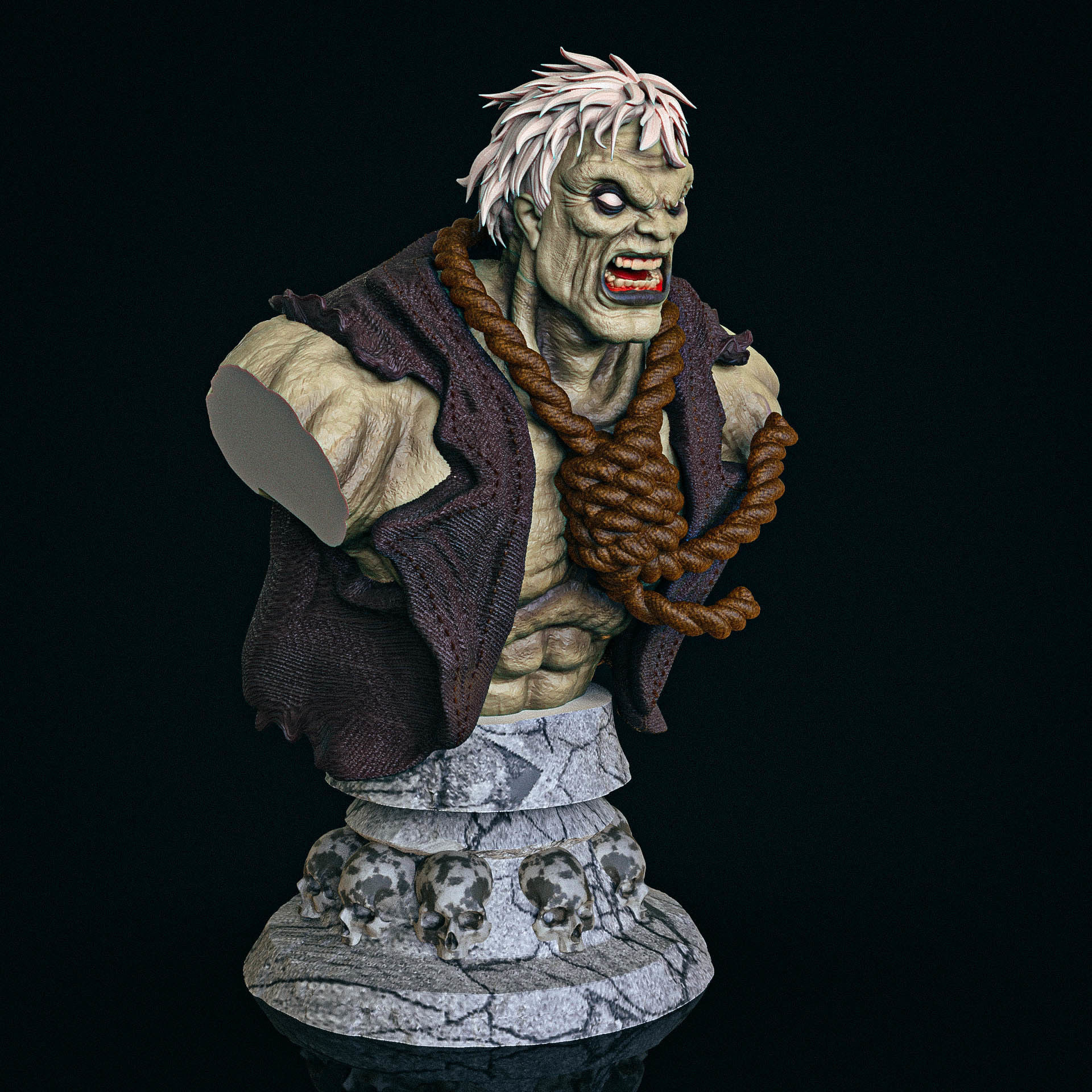Solomon Grundy Bust 3D print model_1