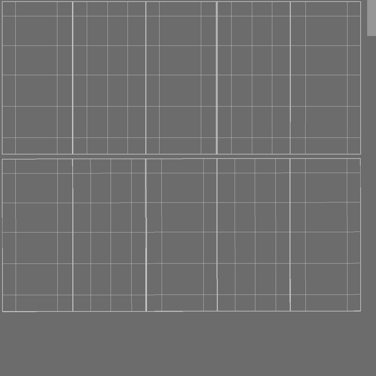 White 6 Flyers and Booklets Set - fold leaflet brochure Low-poly 3D model_5