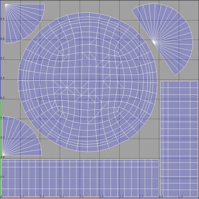 Blueberry Muffin Low-poly 3D model_2