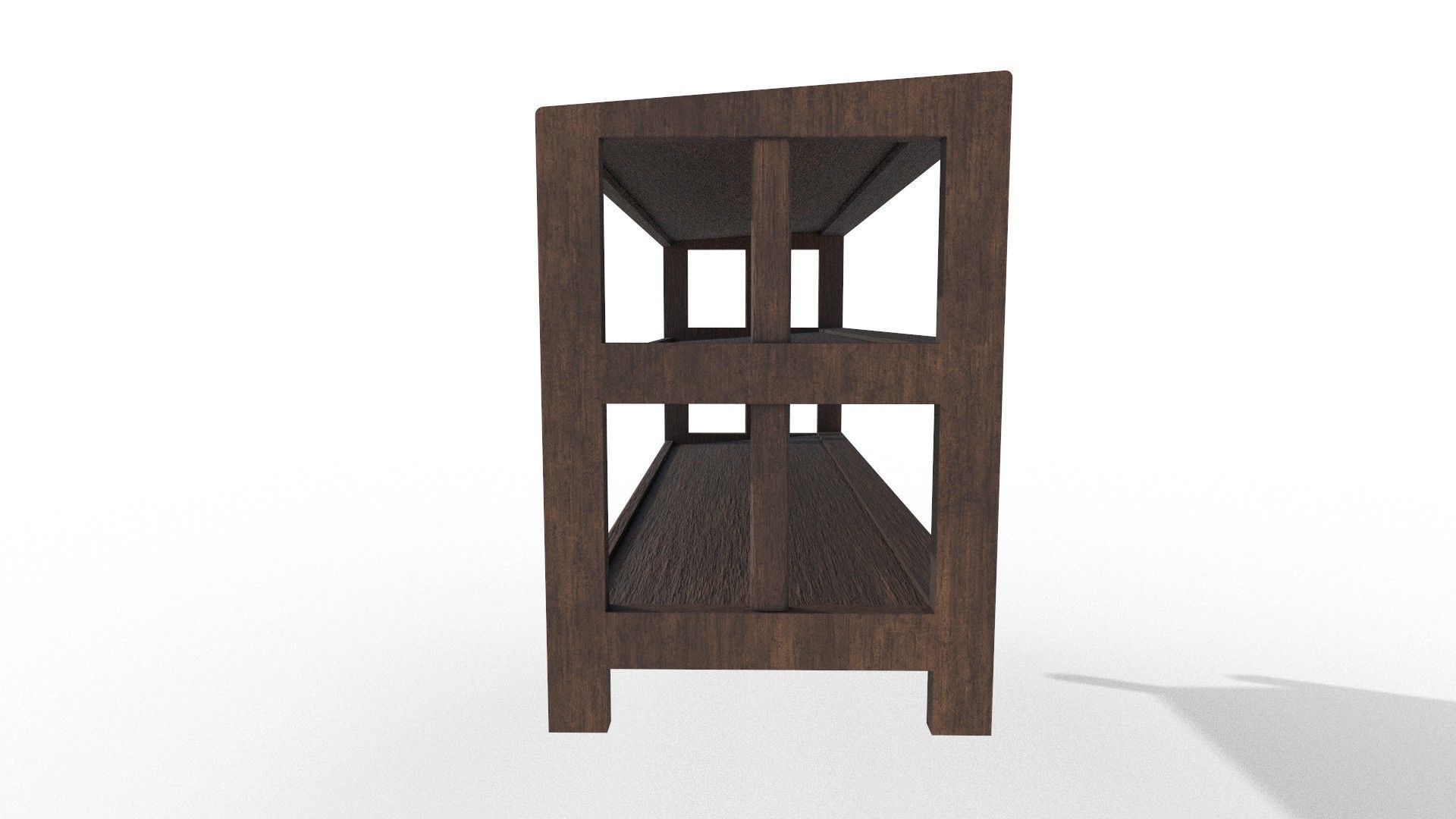 Shoe Rack Low-poly 3D model_3