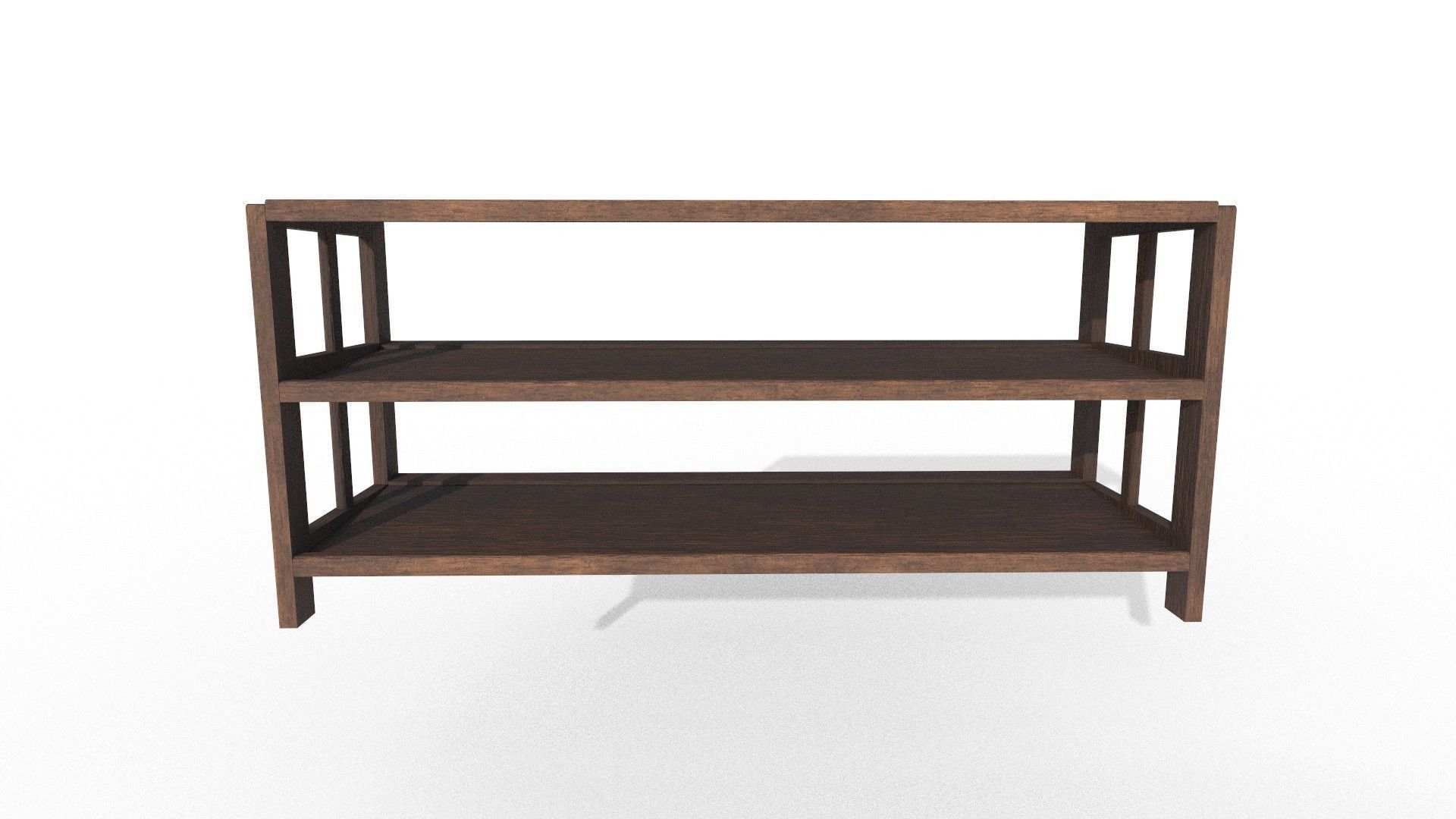 Shoe Rack Low-poly 3D model_1
