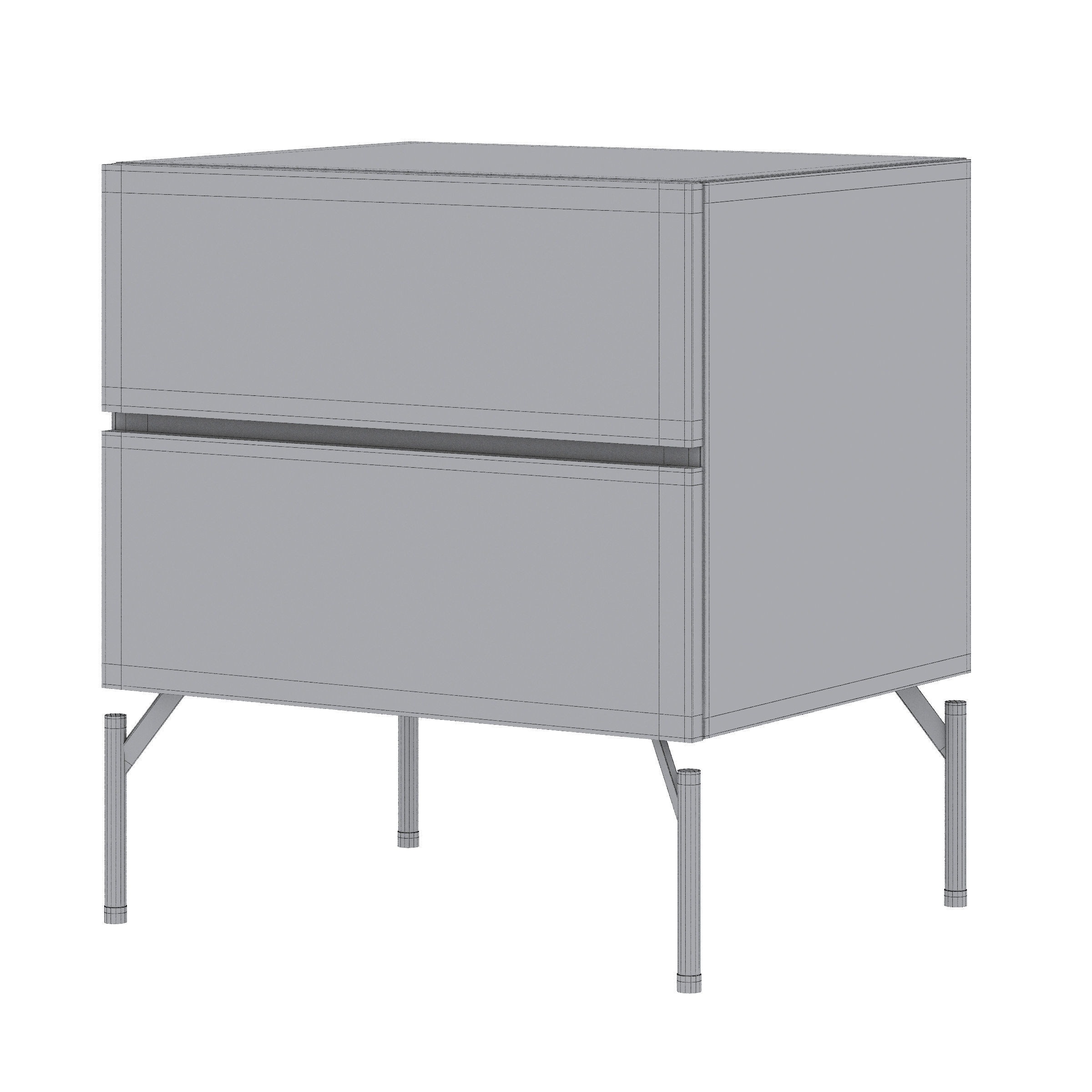 Bedside table and TV unit Fango by Cosmo 3D model_3