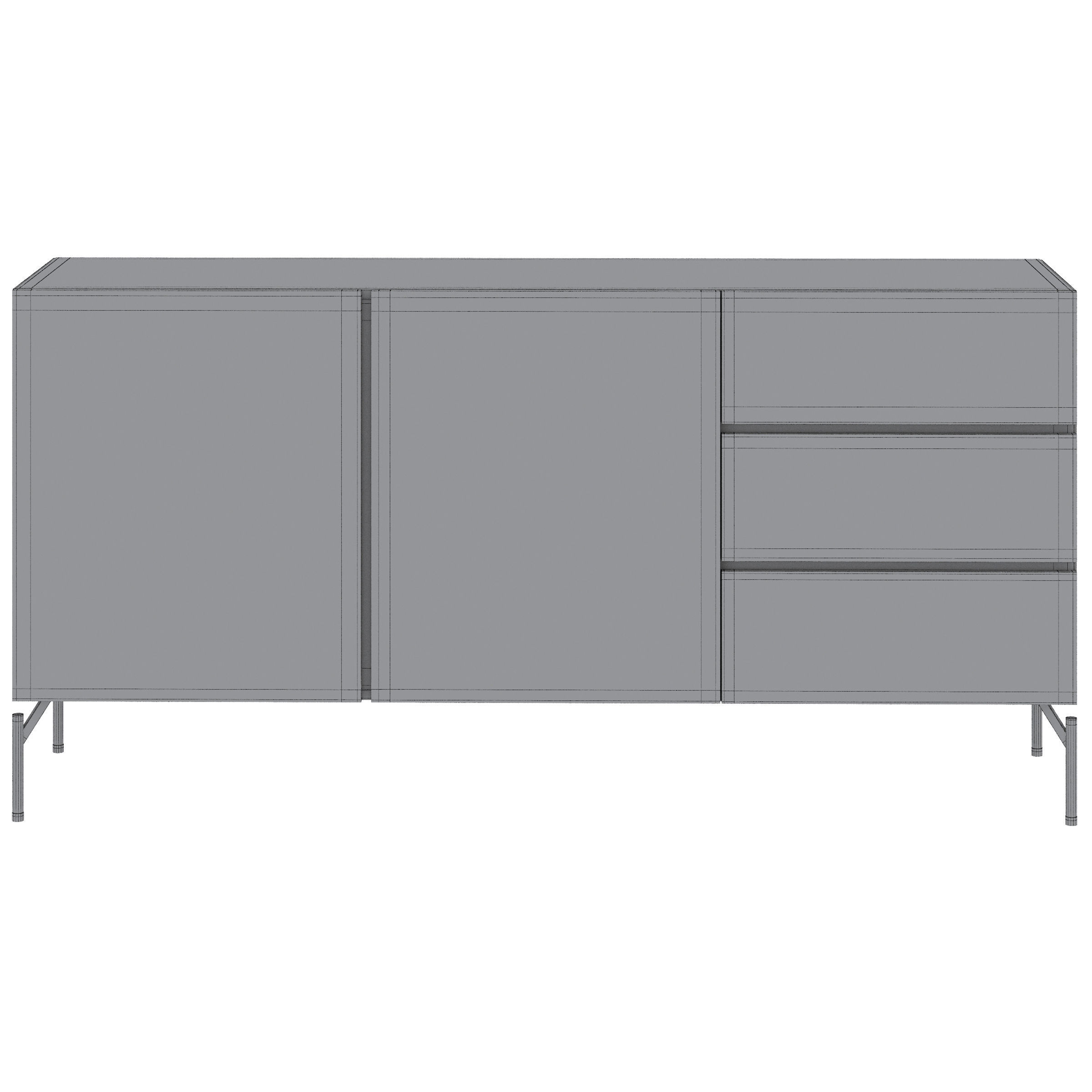 Chest of drawers Fango by Cosmo 3D model_2