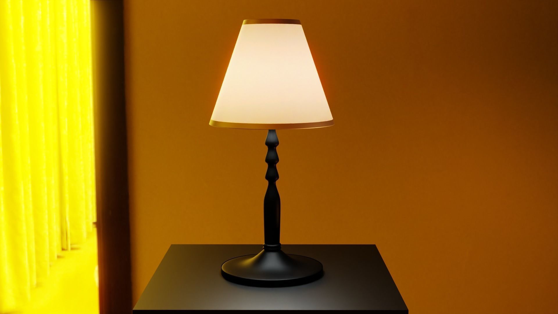 Table Lamp 3D model_4
