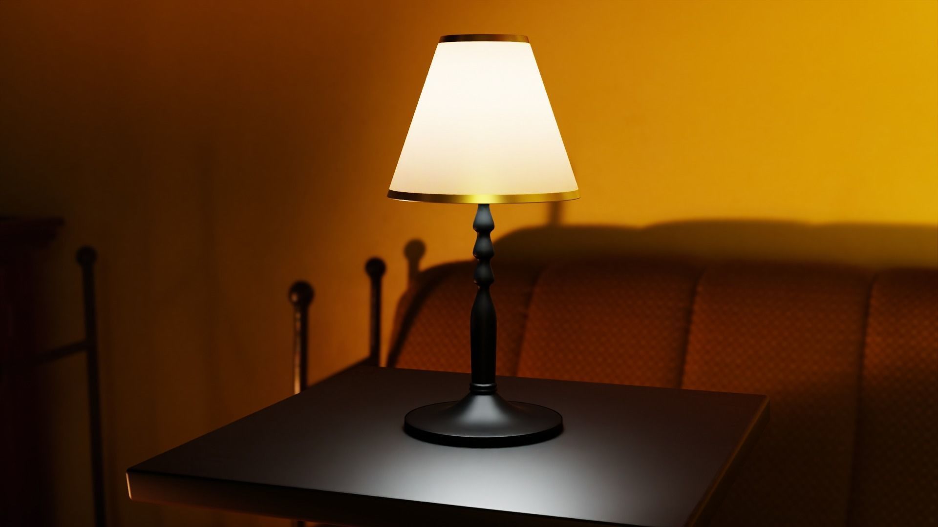Table Lamp 3D model_2