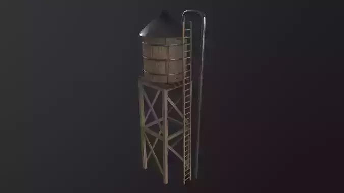 Water Tower 3D Model