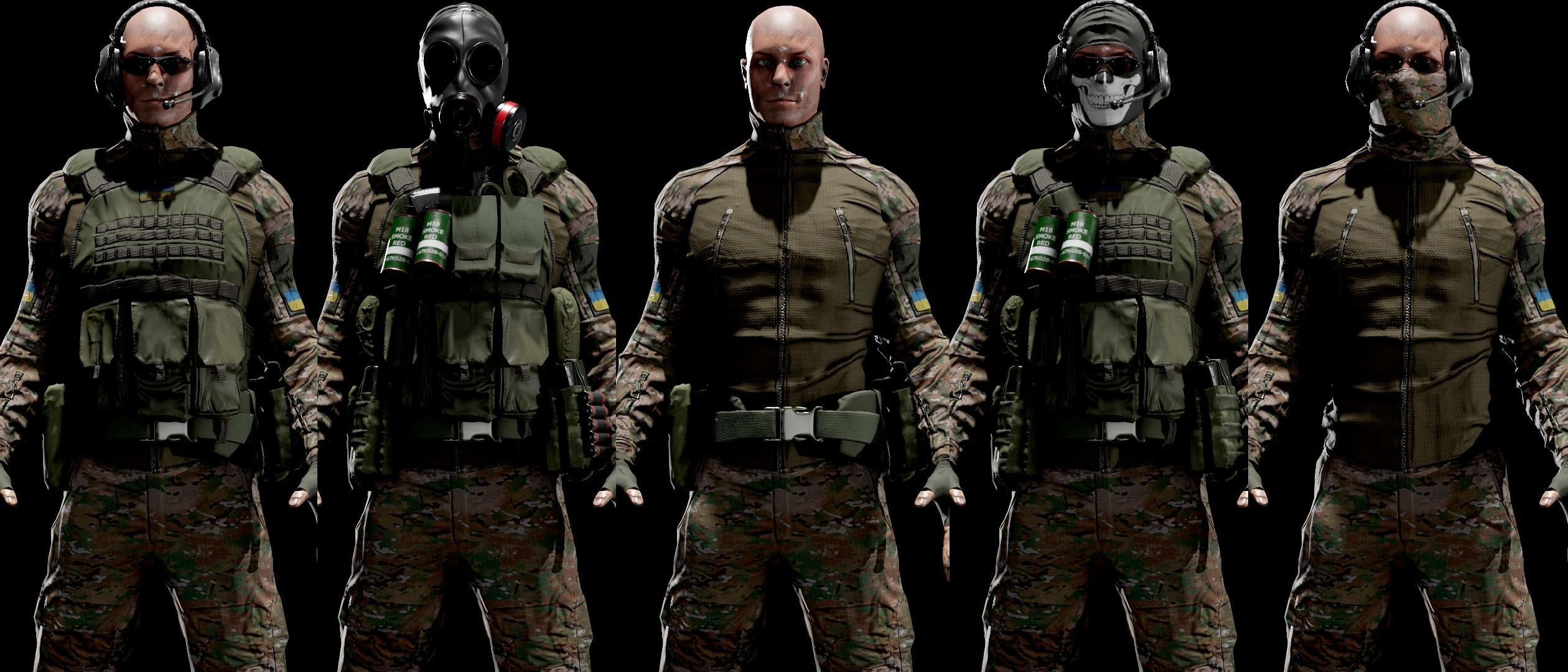 3D model Soldier GAME READY Low-poly 3D model csgo skins for ukraine VR ...
