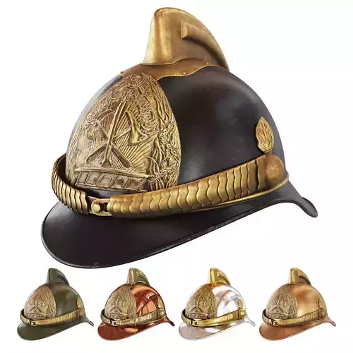 Firefighter helmet 3D model