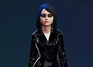 Lady Detective 3D Animated Character