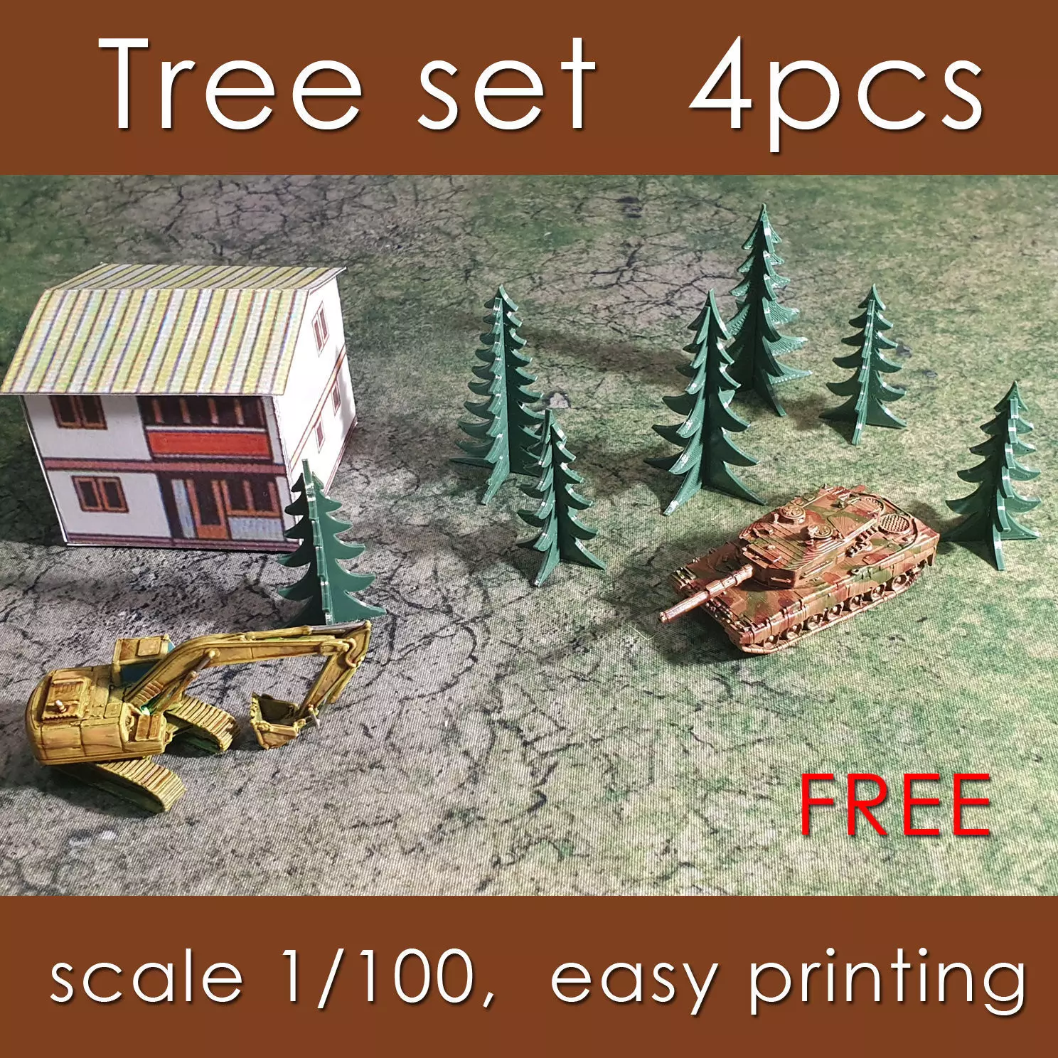 TREE set free shipping Free 3D model_0