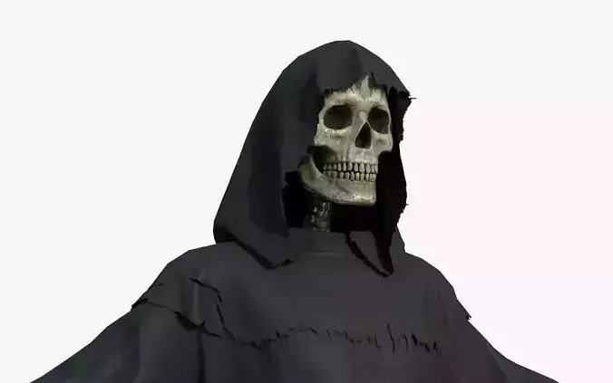 Grim Reaper Low-poly 3D model