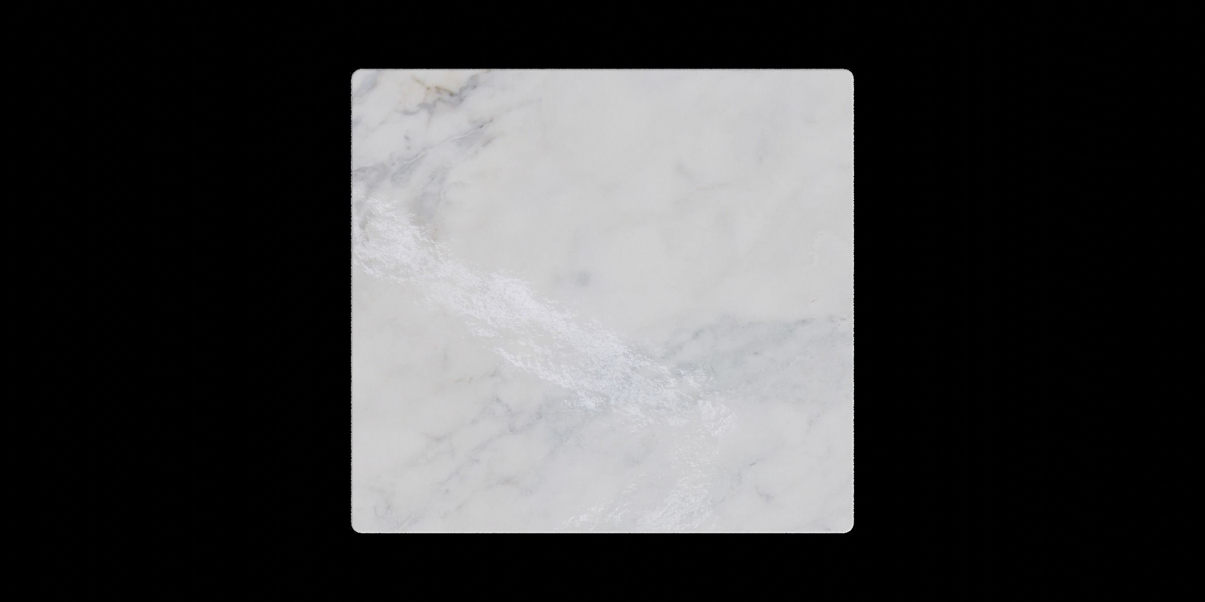 Walnut Finish With Faux Marble Top Solid Wood Leg Side Table 3D model_5