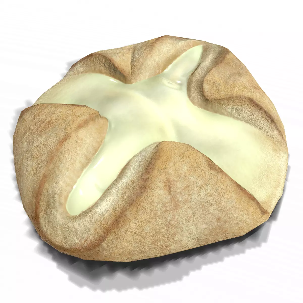 Danish Cheese Pastry Free low-poly 3D model