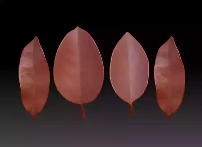 leaves Autumn leaves Leaf sculpture ZBrush Leaf Brush