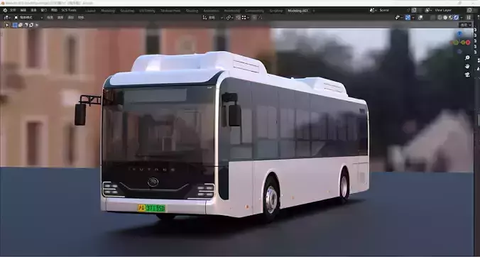 yutong E12 3dbus 3D 3D model