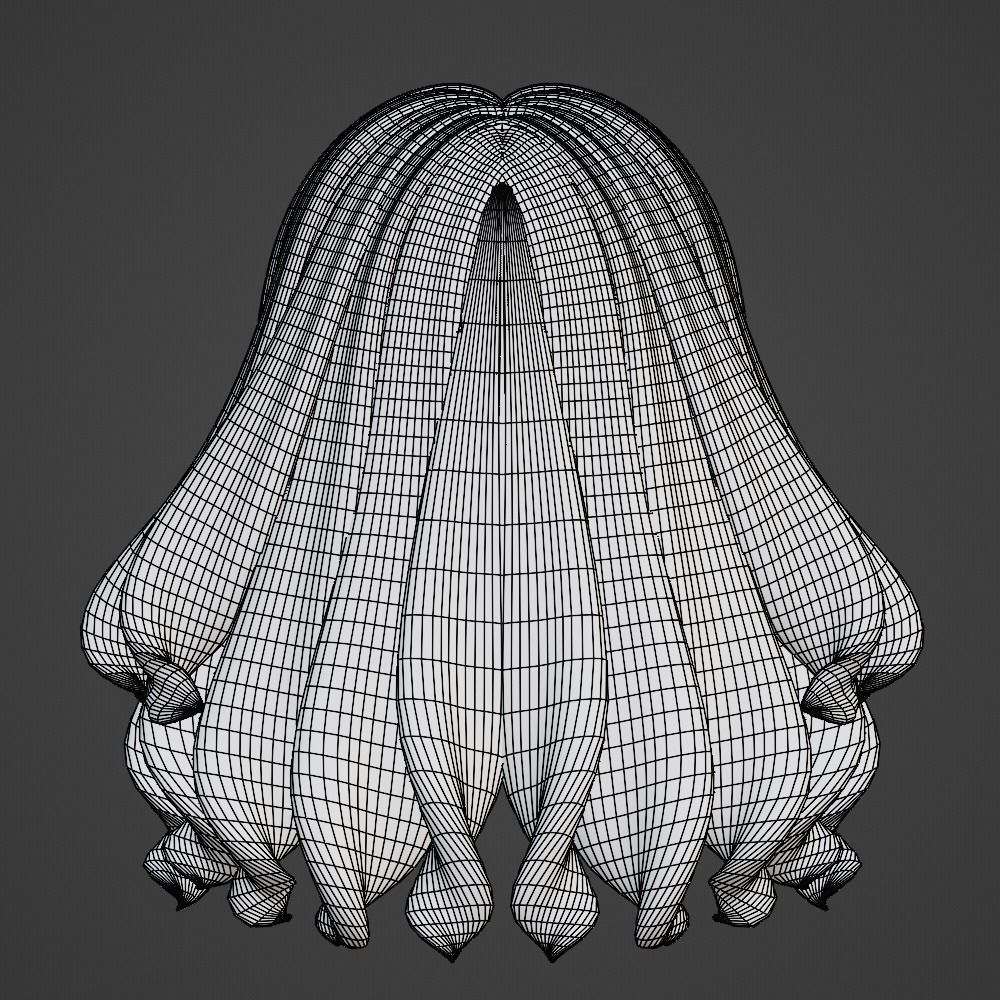 Hair style female 13 3D model_13