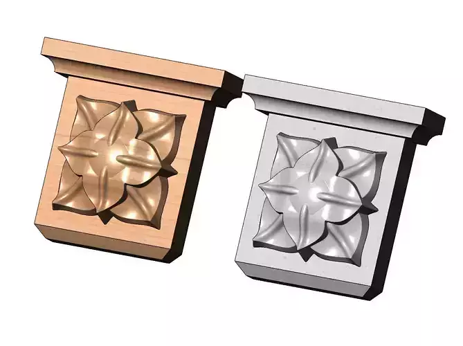 Neoclassical Corola flower corbel and bracket