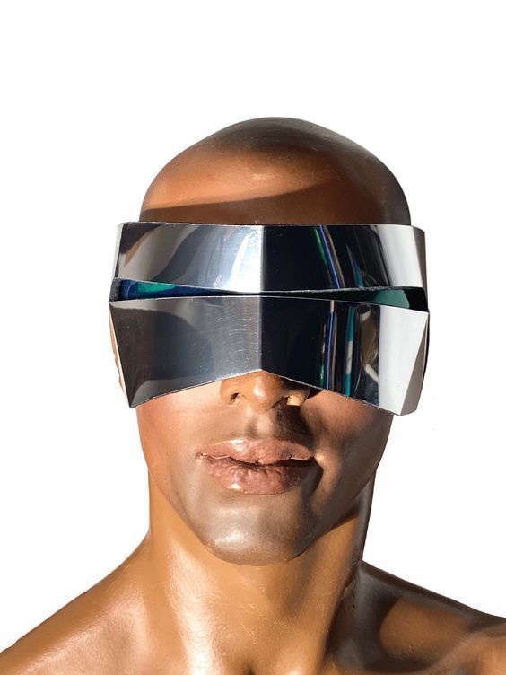 Iron Mask  Low-poly 3D model_2
