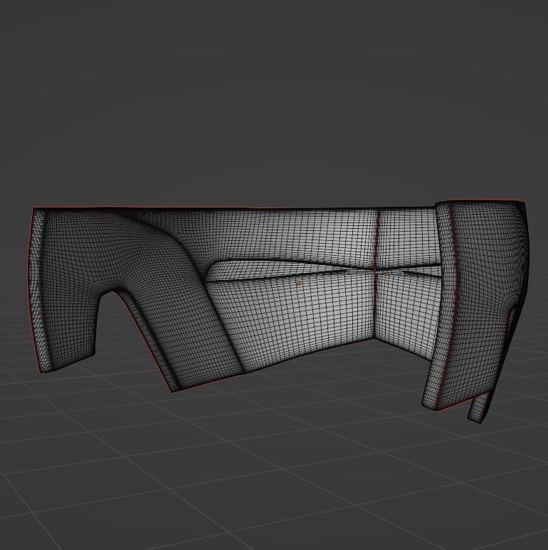 Iron Mask  Low-poly 3D model_15