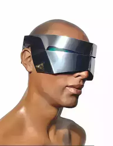 Iron Mask  Low-poly 3D model